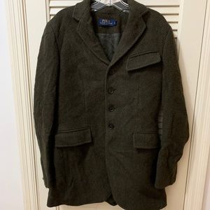 POLO by Ralph Lauren tweed blazer.